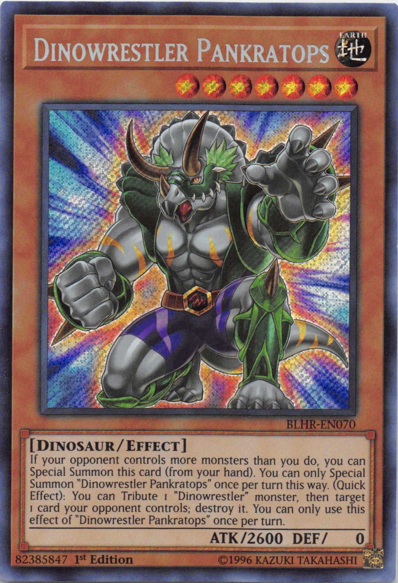 Dinowrestler Pankratops [BLHR-EN070] Secret Rare