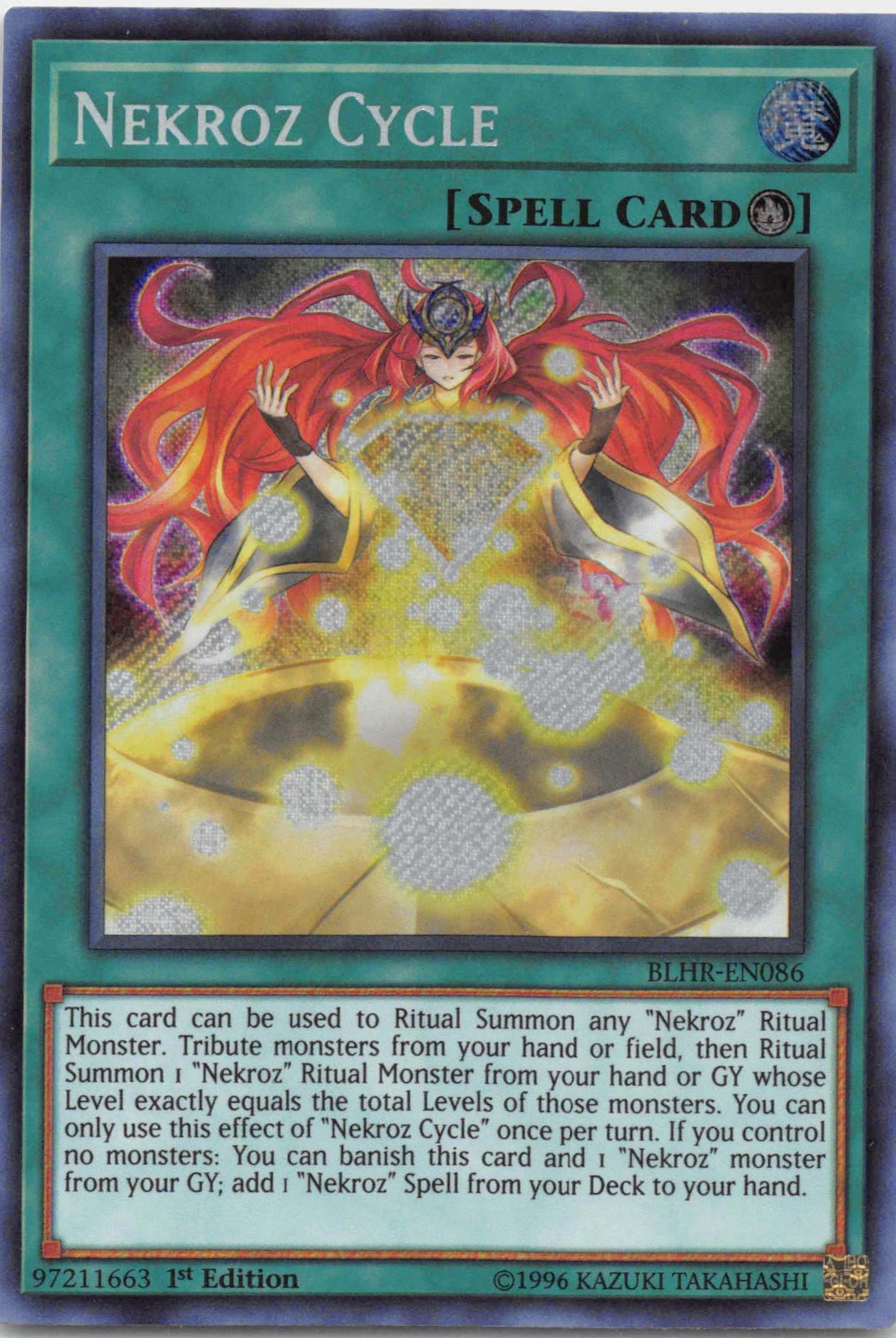 Nekroz Cycle [BLHR-EN086] Secret Rare