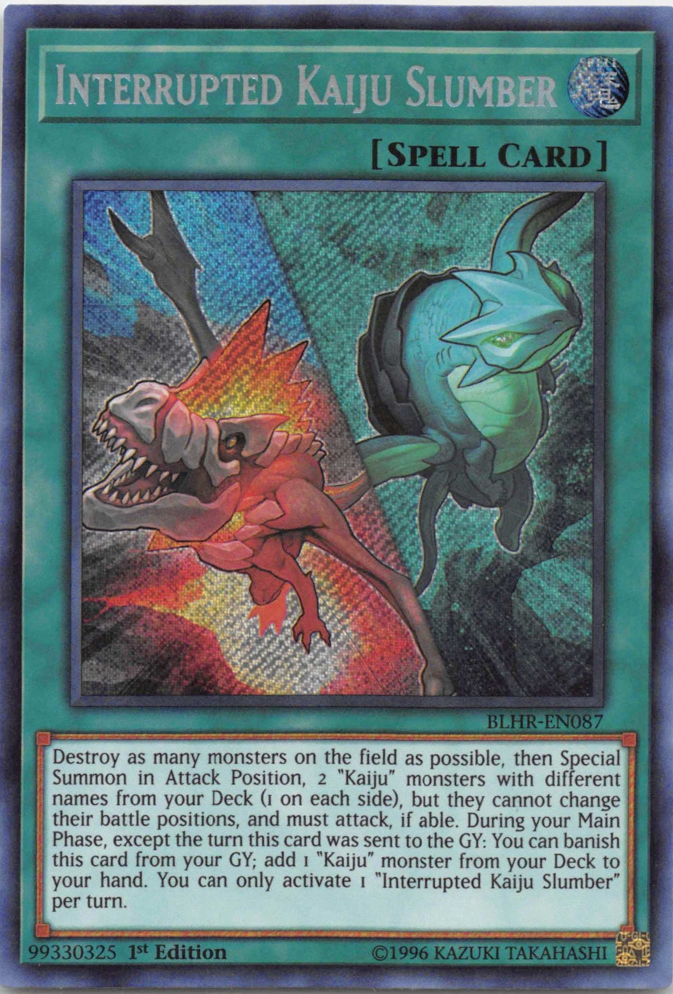 Interrupted Kaiju Slumber [BLHR-EN087] Secret Rare