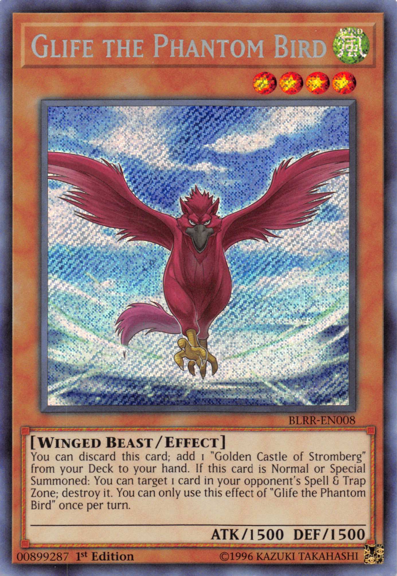 Glife the Phantom Bird [BLRR-EN008] Secret Rare