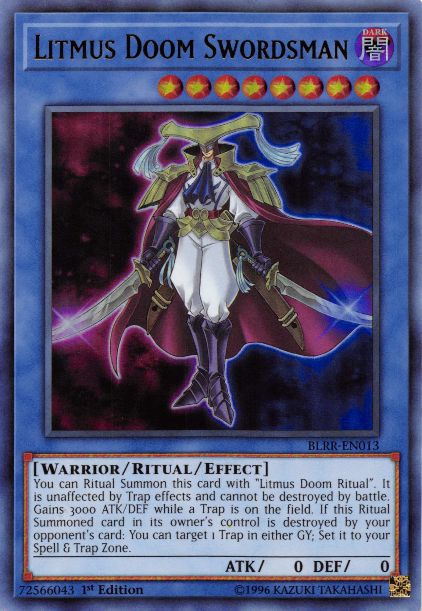 Litmus Doom Swordsman [BLRR-EN013] Ultra Rare