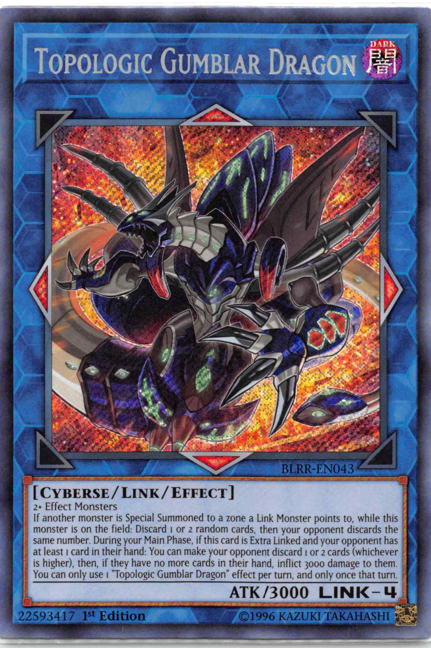 Topologic Gumblar Dragon [BLRR-EN043] Secret Rare