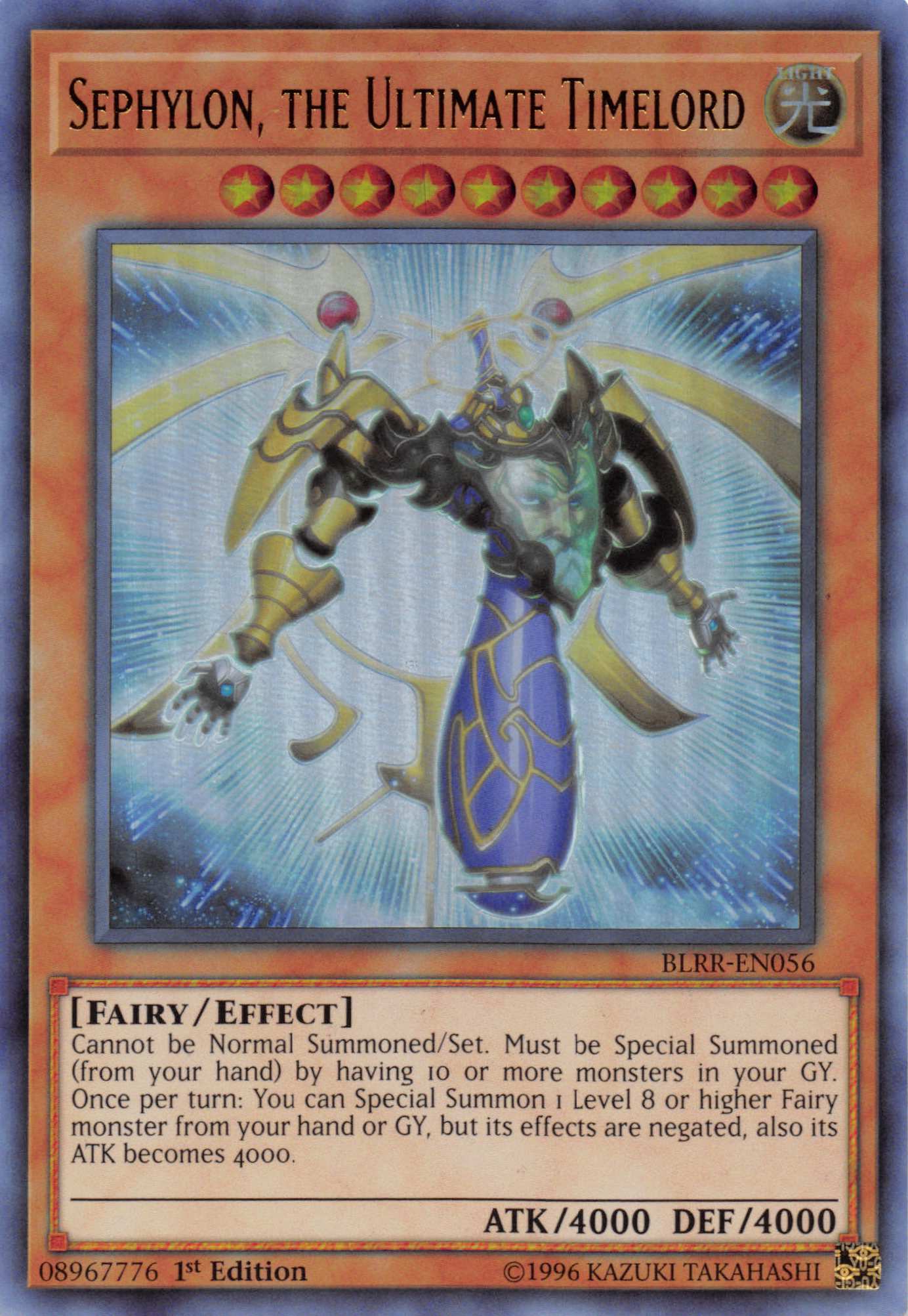 Sephylon, the Ultimate Timelord [BLRR-EN056] Ultra Rare