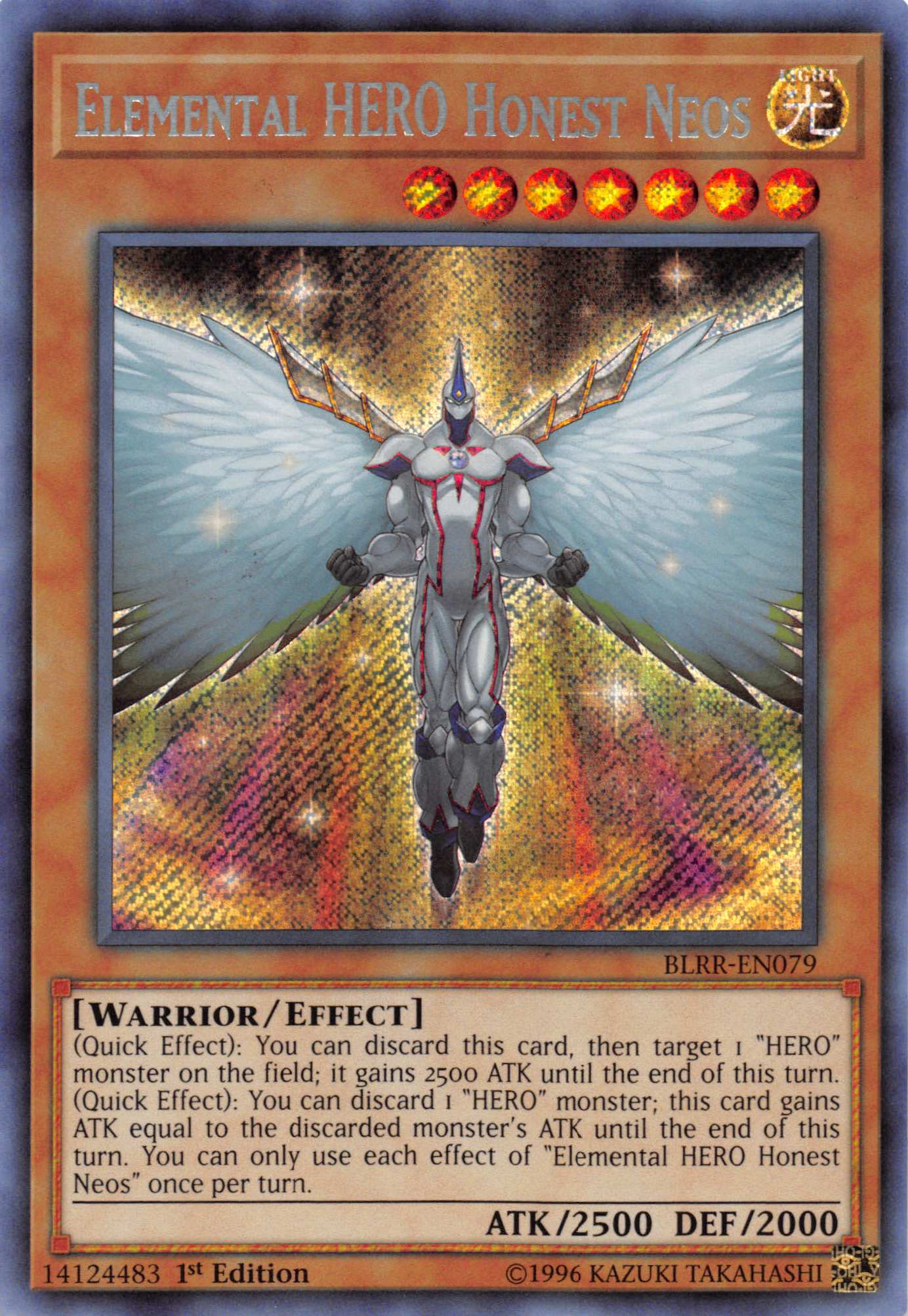 Elemental Hero Honest Neos [BLRR-EN079] Secret Rare