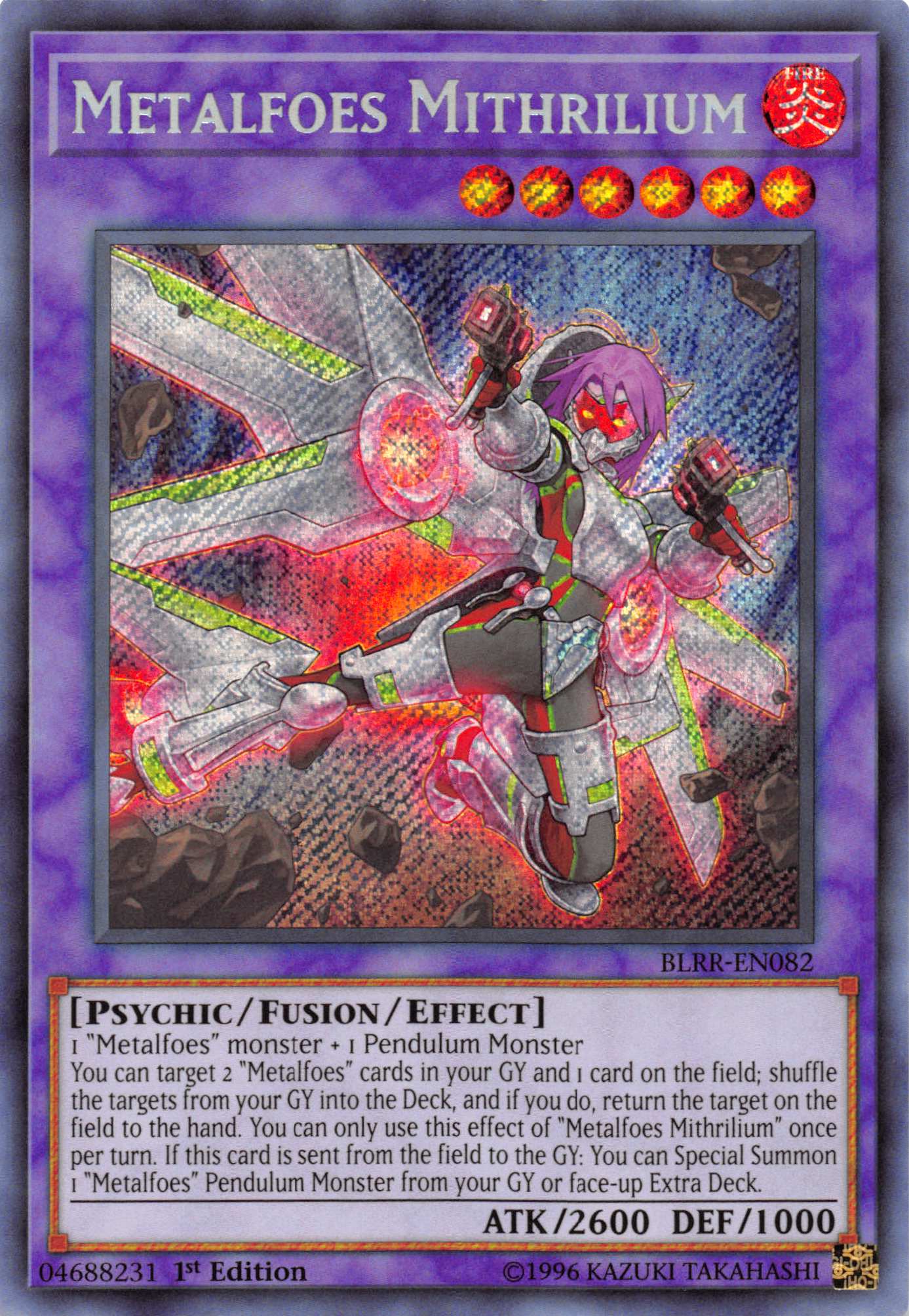 Metalfoes Mithrilium [BLRR-EN082] Secret Rare