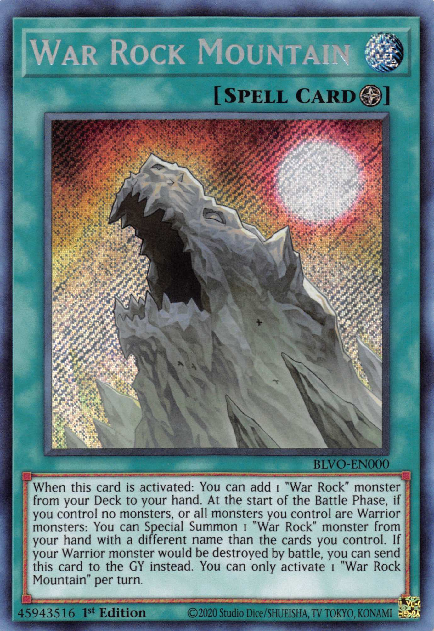 War Rock Mountain [BLVO-EN000] Secret Rare