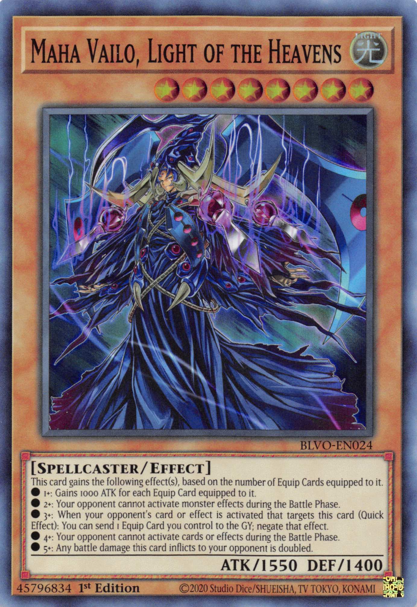 Maha Vailo, Light of the Heavens [BLVO-EN024] Super Rare