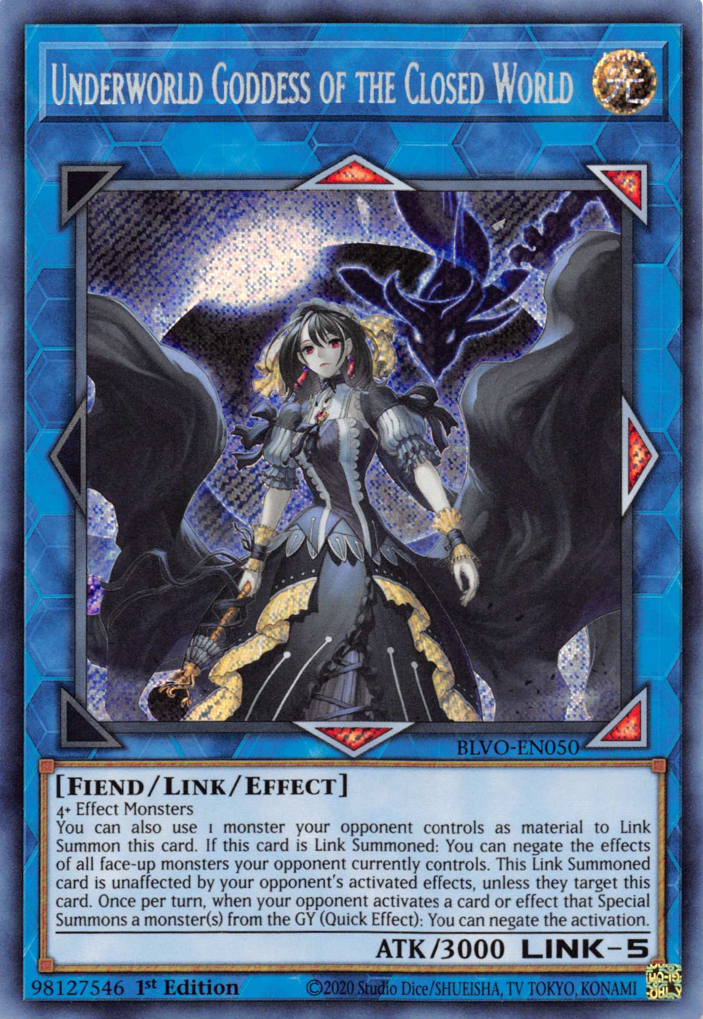 Underworld Goddess of the Closed World [BLVO-EN050] Secret Rare