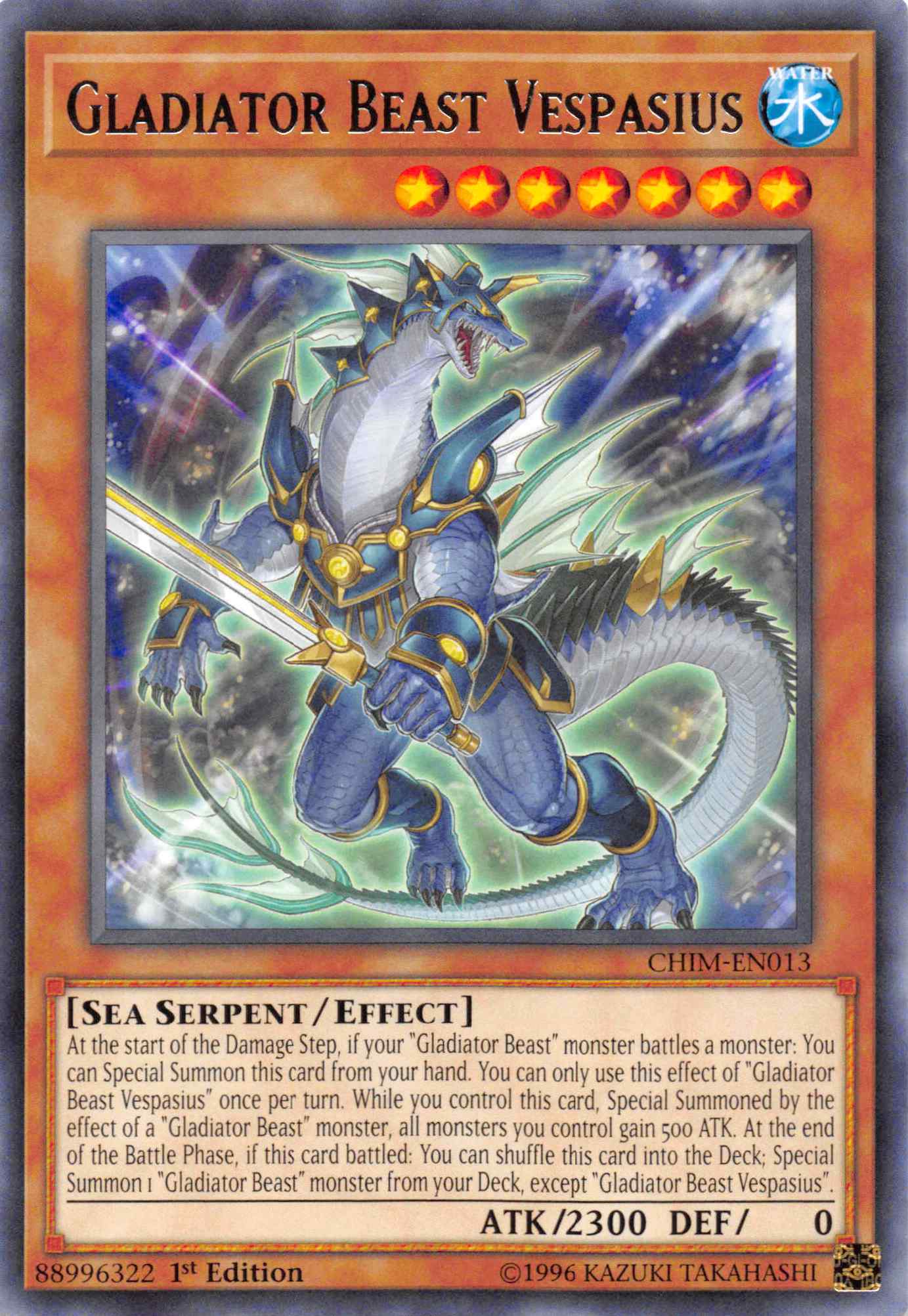 Gladiator Beast Vespasius [CHIM-EN013] Rare