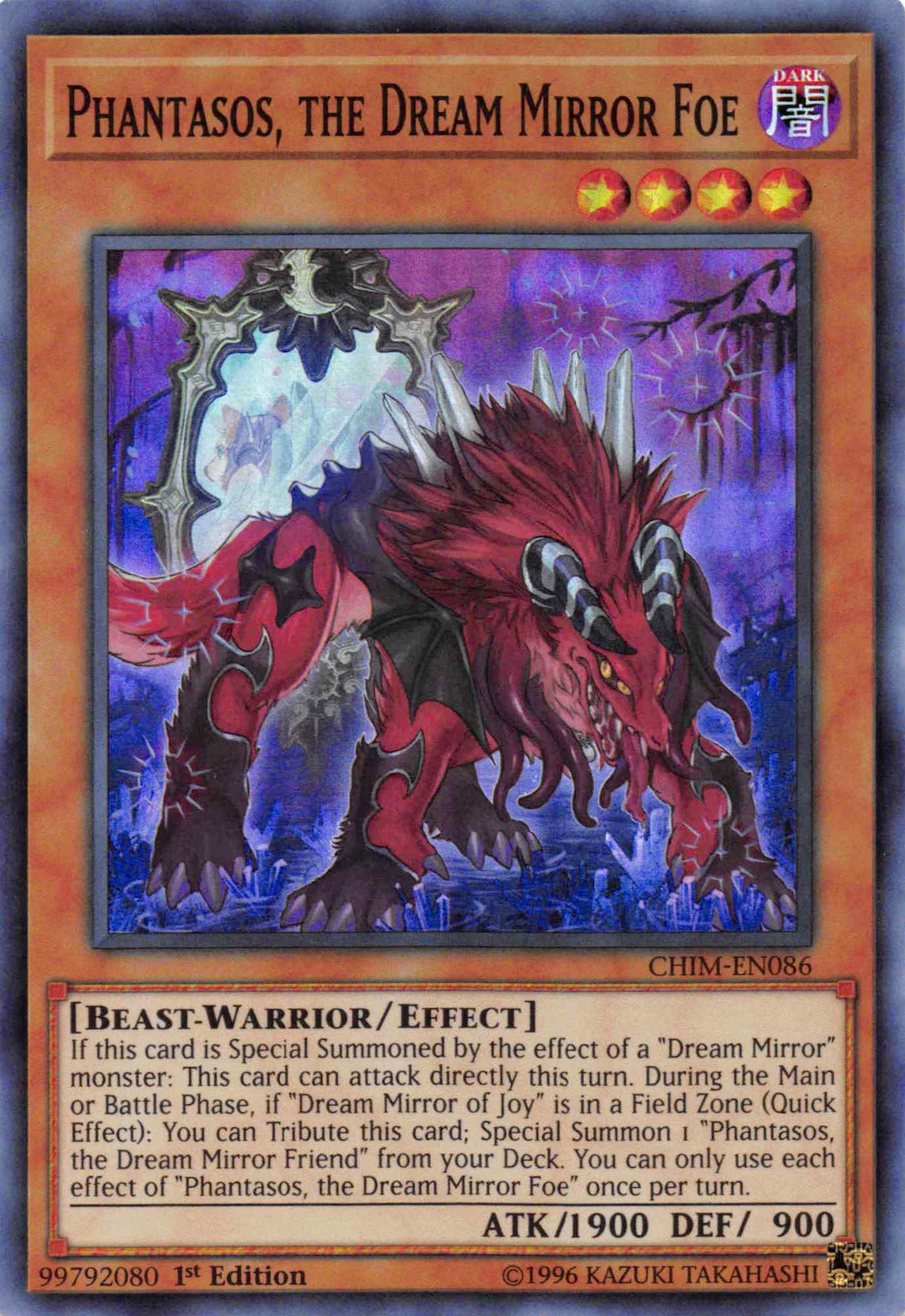 Phantasos, the Dream Mirror Foe [CHIM-EN086] Super Rare