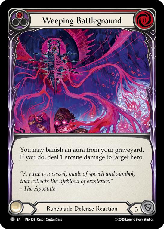 Weeping Battleground (Red)