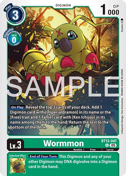 Wormmon - BT12-047 (Reprint)