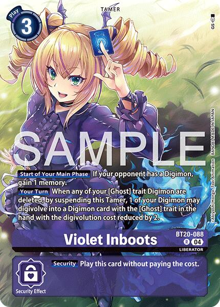 Violet Inboots - BT20-088 (Digimon Liberator Debuggers Set)