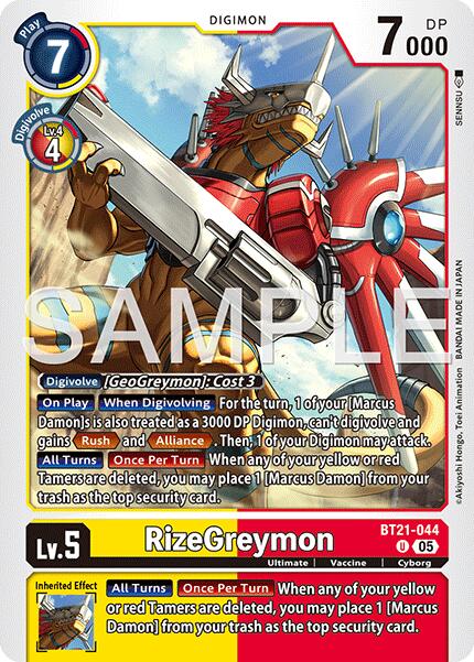 RizeGreymon - BT21-044 (Reprint)