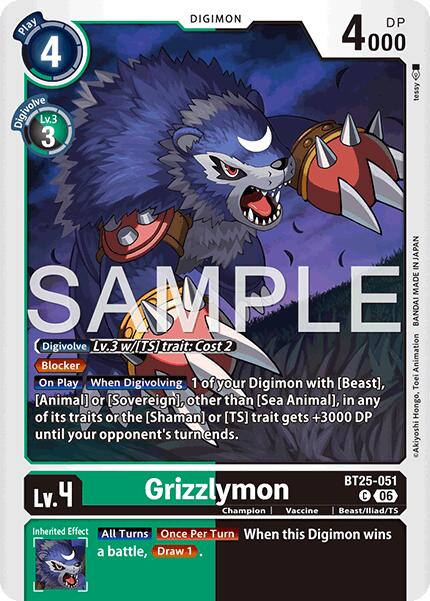 Grizzlymon - BT25-051