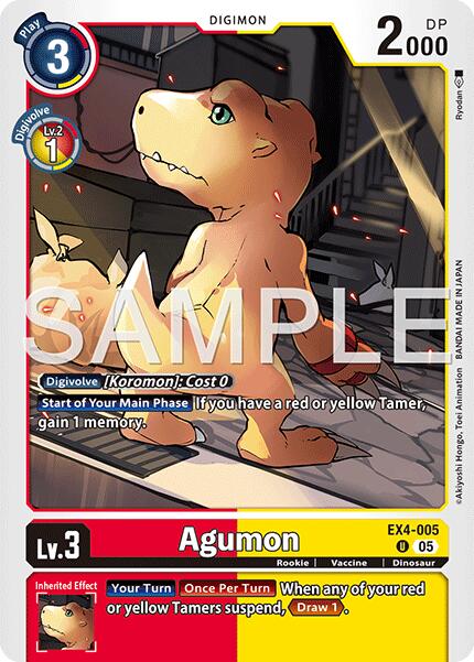Agumon - EX4-005 (Reprint)