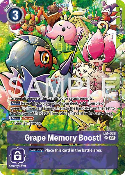Grape Memory Boost! (Alternate Art)
