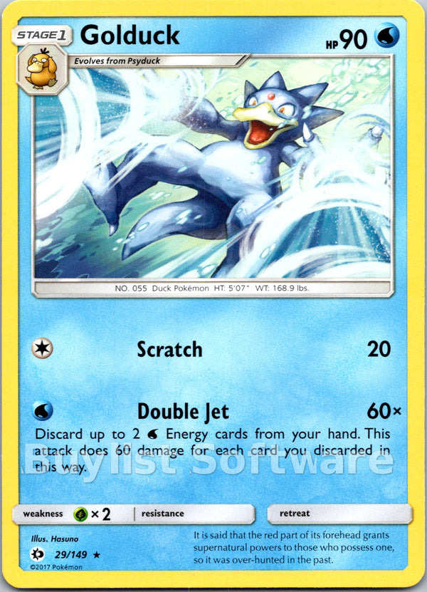 Golduck [29/149] [Sun & Moon Base Set] Reverse Holofoil