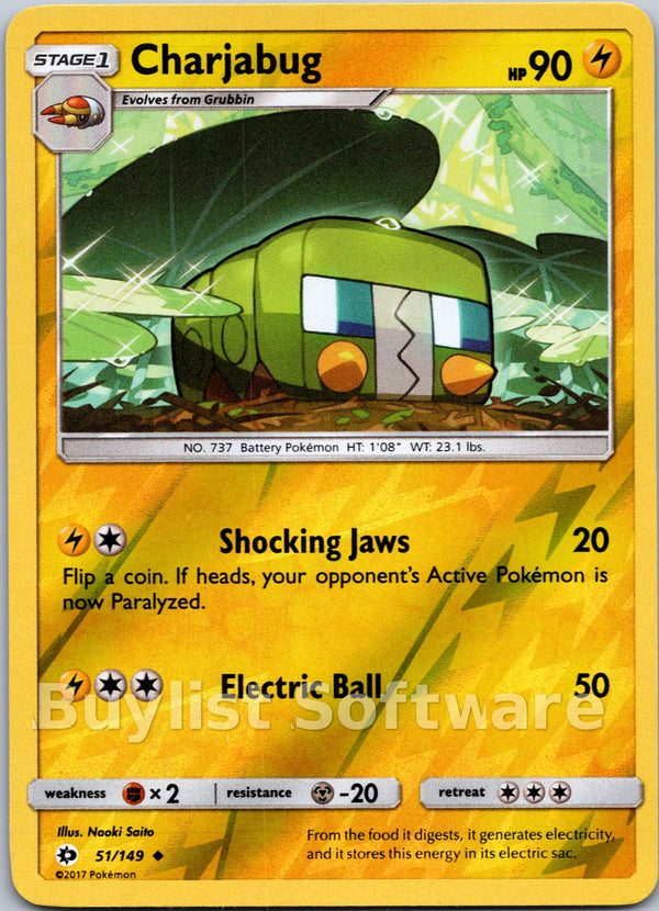 Charjabug [51/149] [Sun & Moon Base Set] Reverse Holofoil