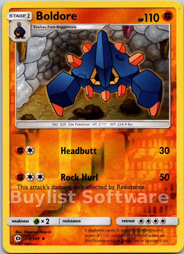 Boldore [70/149] [Sun & Moon Base Set] Reverse Holofoil
