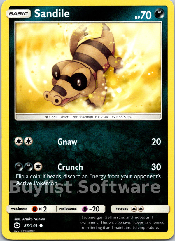 Sandile [83/149] [Sun & Moon Base Set]