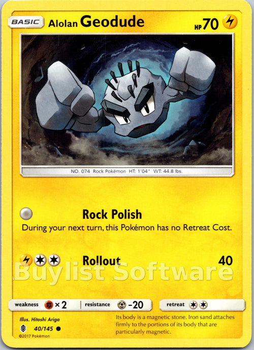 Alolan Geodude [40/145] [Guardians Rising]
