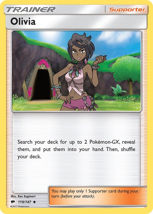 Olivia [119/147] [Burning Shadows] Reverse Holofoil