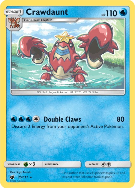Crawdaunt [25/111] [Crimson Invasion] Reverse Holofoil