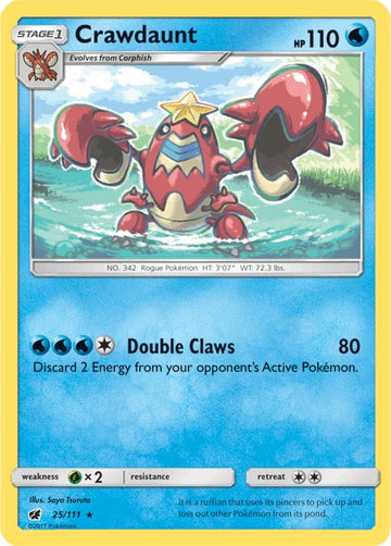 Crawdaunt [25/111] [Crimson Invasion] Reverse Holofoil