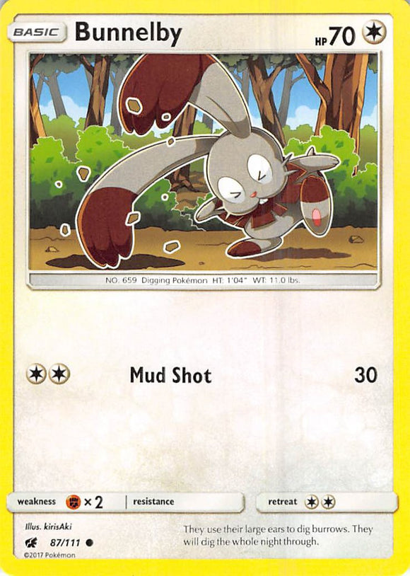 Bunnelby [87/111] [Crimson Invasion] Reverse Holofoil