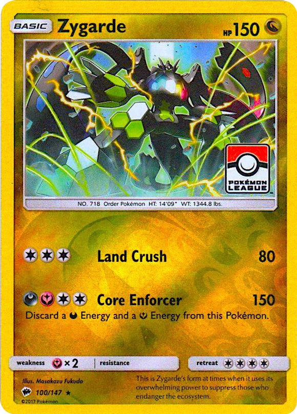 Zygarde (Pokemon League) [100/147] [League & Championship Cards] Reverse Holofoil