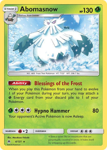 Abomasnow [4/131] [Forbidden Light] Reverse Holofoil