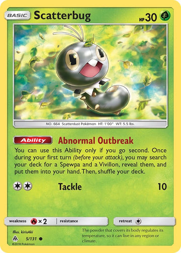 Scatterbug (5) [5/131] [Forbidden Light] Reverse Holofoil