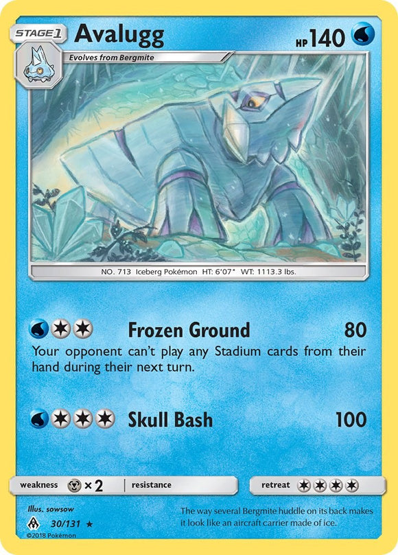 Avalugg [30/131] [Forbidden Light] Reverse Holofoil