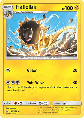 Heliolisk [38/131] [Forbidden Light] Reverse Holofoil