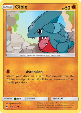 Gible [60/131] [Forbidden Light] Reverse Holofoil