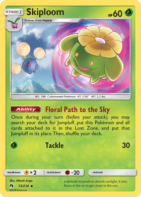 Skiploom [13/214] [Lost Thunder] Reverse Holofoil