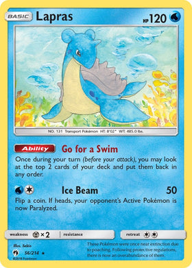 Lapras [56/214] [Lost Thunder] Reverse Holofoil