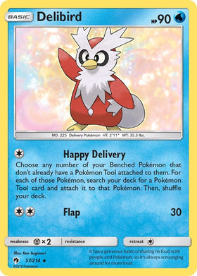Delibird [57/214] [Lost Thunder] Reverse Holofoil