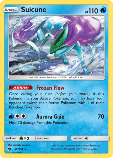 Suicune [59/214] [Lost Thunder] Reverse Holofoil