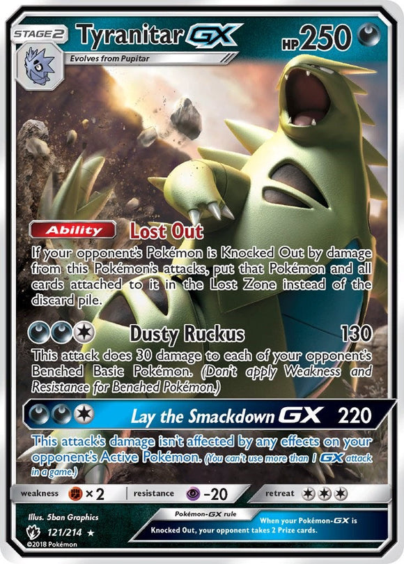 Tyranitar GX [121/214] [Lost Thunder] Holofoil