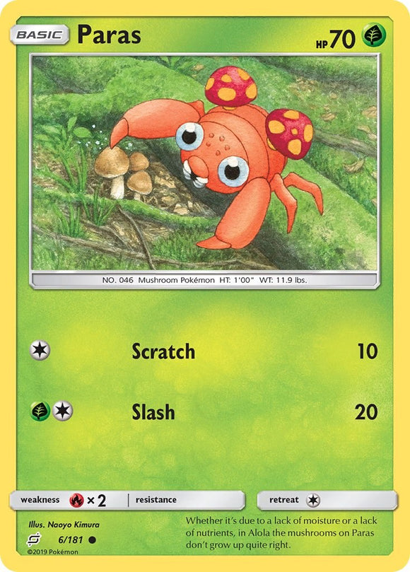 Paras [6/181] [Team Up] Reverse Holofoil