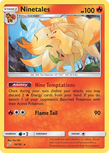 Ninetales [16/181] [Team Up] Reverse Holofoil