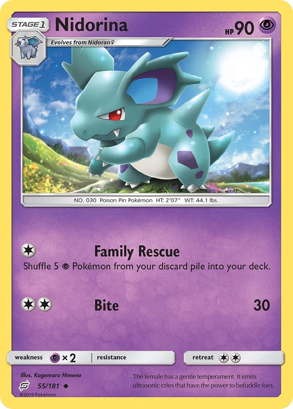 Nidorina [55/181] [Team Up] Reverse Holofoil
