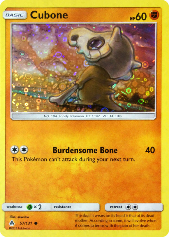 Cubone (General Mills Promo) [057/131] [Forbidden Light] Holofoil