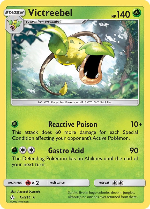 Victreebel [15/214] [Unbroken Bonds] Reverse Holofoil