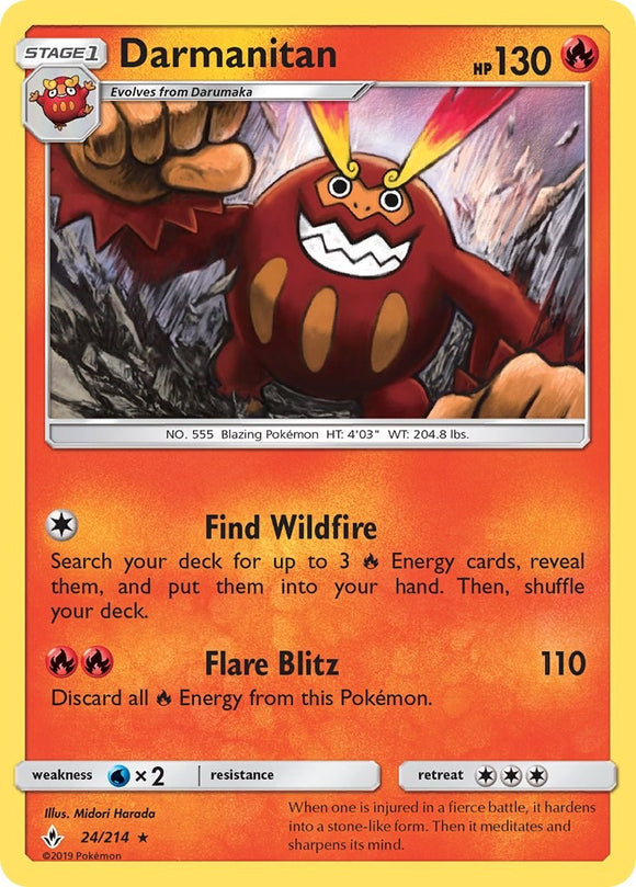 Darmanitan [24/214] [Unbroken Bonds] Reverse Holofoil