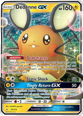 Dedenne GX [57/214] [Unbroken Bonds] Holofoil