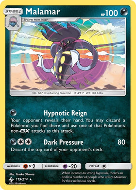 Malamar [119/214] [Unbroken Bonds] Reverse Holofoil