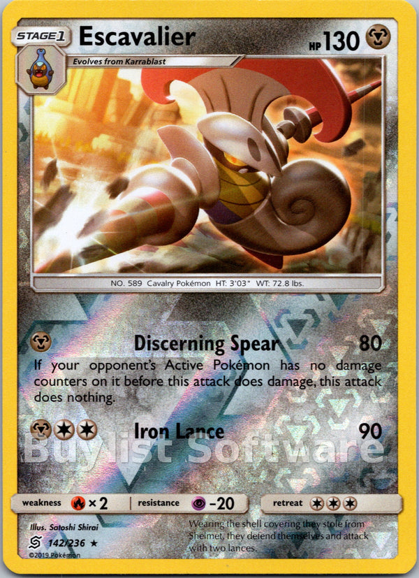Escavalier [142/236] [Unified Minds] Reverse Holofoil